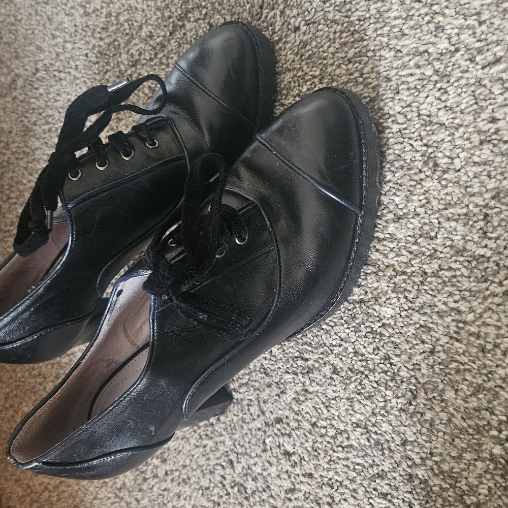 Women's Black Oxford Shoes